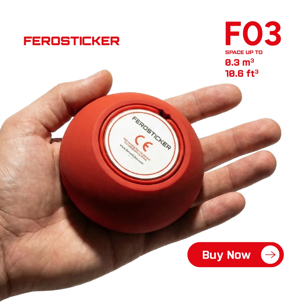 FeroSticker F03 device and packaging